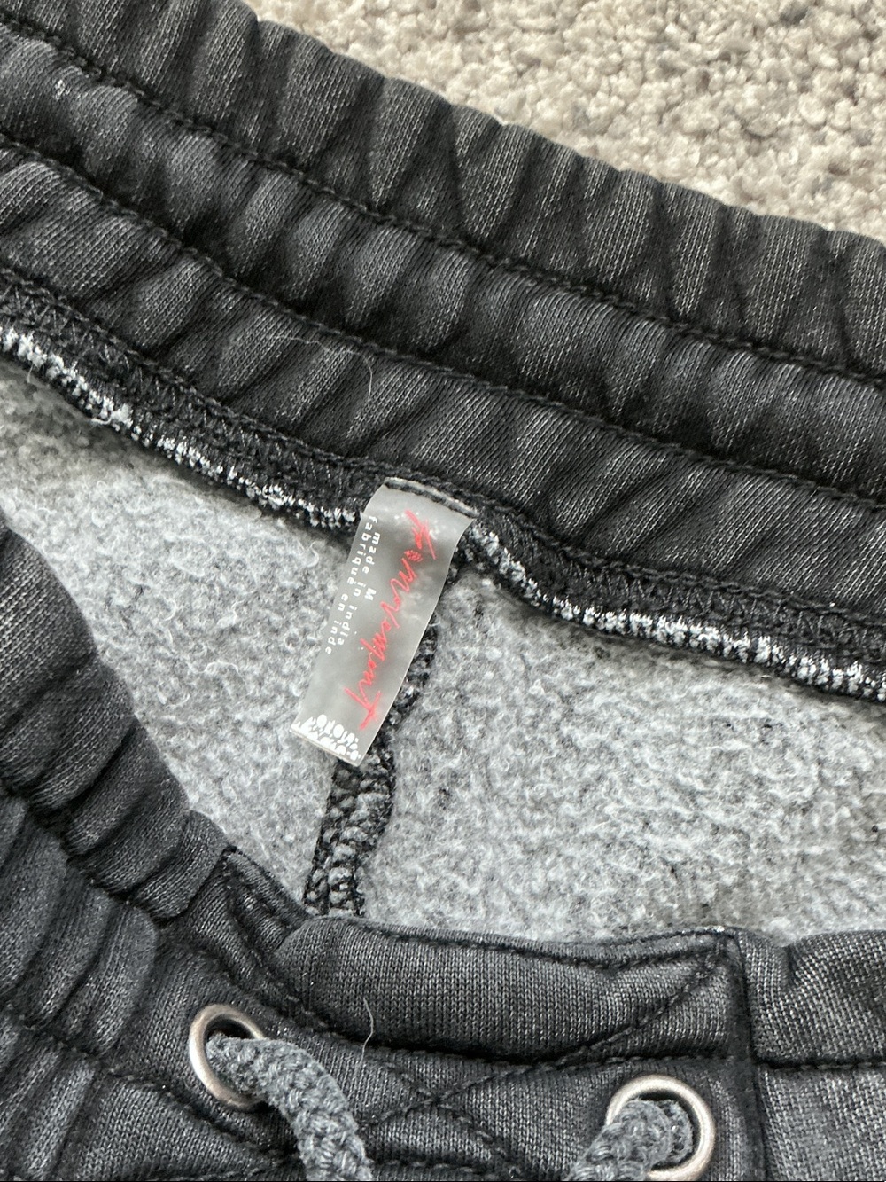 FP Movement by Free People Sprint to the Finish Sweatpants ~ Mineral Wash Black - Picture 7 of 16